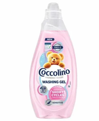 Produktbild von Coccolino Wonder Wash Sensitive Flüssigwaschmittel für schnelle Wäsche 1.48L