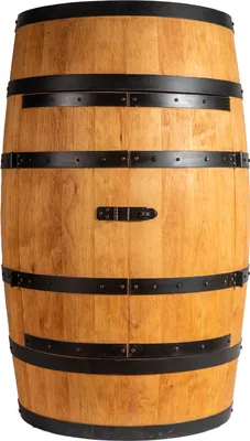 Produktbild von Weinregal mit Tür - Mini Bar Regal Rund - Alkohol Schrank Flaschenregal Holz Regale - Holzfass Deko - Hausbar Theke - Fassmöbel - Wine Rack - Wineregal - Weinbar - Möbel Wohnzimmer - Fass bar mit Tür - Fassbar minibar 80Cm High(Eiche)