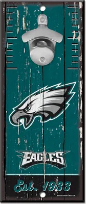 Produktbild von NFL Philadelphia Eagles Bottle Opener Wood Sign Holzschild Wandschmuck