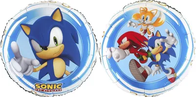 Obrázok produktu pre Guľatý fóliový balón Sonic 46 cm