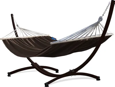 Obrázok produktu pre Potenza Hojdacia sieť s rámom Dvojitá hojdacia sieť s tyčou 220x160 cm I Rám 220kg
