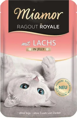 Produktbild von 'Miamor Ragout Royale in Jelly Lachs | Frischebeutel | 22 x 100g'