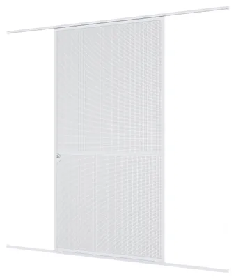 Insektenschutz-Schiebetür Aluminium 120x240 cm Weiß