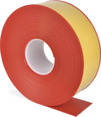 Produktbild von Bodenmarkierungsband WT-500 mit abgeschrägten Kanten, PVC, Rot, 75 mm x 25 m