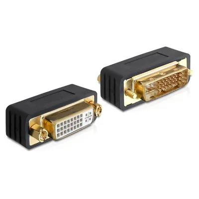Produktbild von Delock - DVI-Adapter - DVI-I (M) zu DVI-I (W)