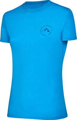 Produktbild von BLACK CREVICE - Damen Merino T-Shirt | Farbe: Türkis | Größe: 42