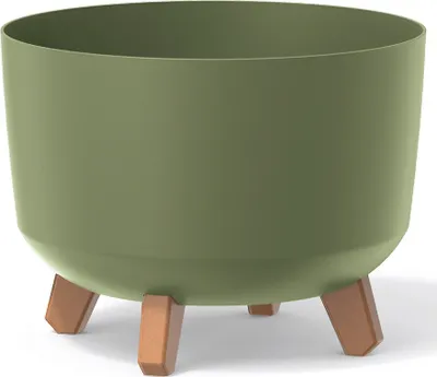 Produktbild von nabbi Donica plastikowa na nóżkach DGRL350 33,9 cm - zielona