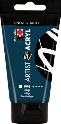 Produktbild von Marabu 12200002994, 75 ml, Blau, Tube, Wasserfest