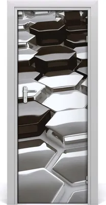 Produktbild von Tulup Türaufkleber 75x205 cm Dekorative Aufkleber Selbstklebend Wasserdichte Tapete Abnehmbar Schlafzimmer Wohnzimmer Wohnkultur - 3D-Abstraktion