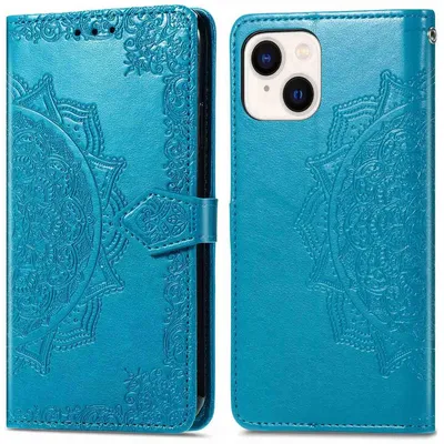 Imagen del producto de Funda libro Mandala para Apple iPhone 15 - Turquoise