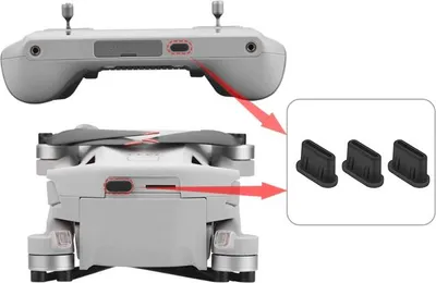 Immagine prodotto di Connettore USB-C per DJI Mavic Mini SE 3 RC-N1 DJI RC - Nero - 3 pezzi