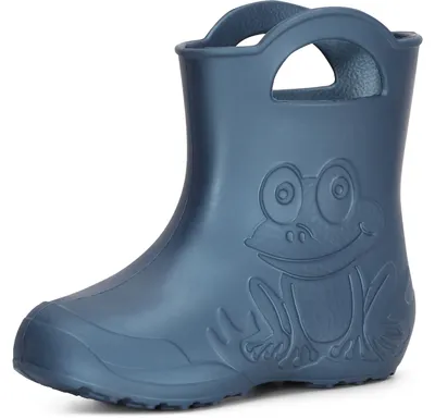 Image de Ladeheid Eva Enfants Garçons Filles Bottes de pluie LA-CA-01 (Bleu métallique-2, 34/35 UE)