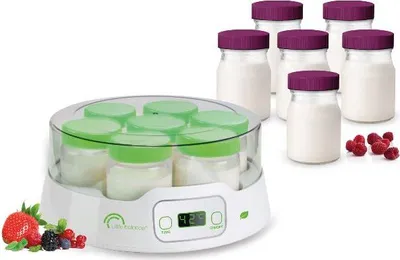 Image de Yaourtière 7 pots + lot de 6 pots supplémentaires 12w - Little Balance - 8487 -