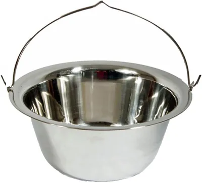 Produktbild von Edelstahl Gulaschkessel für den Tisch, 14 Liter