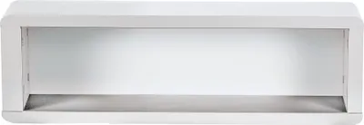 Produktbild von Miami Wandregal , Autometallic Lackierung, chromfarbenes Logo aus hochwertigem Autoschriftzug, hellgrau