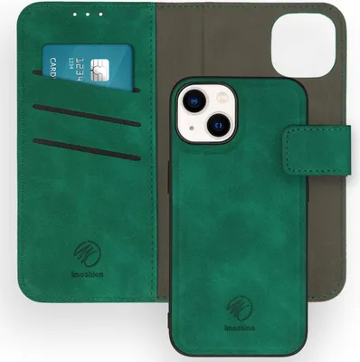 Immagine prodotto di imoshion Custodia pieghevole rimovibile 2-1 per iPhone 14 - Verde scuro