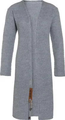 Produktbild von Knit Factory Luna Lange Strickjacke - Grau - 46/48