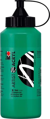 Produktbild von Marabu Künstler-Acrylfarbe Artist Acryl 500 ml phthalogrün hell