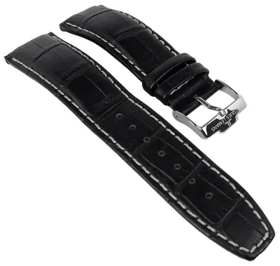 Produktbild von Jacques Lemans Liverpool | Uhrenarmband 22mm Leder schwarz | 1-1869A