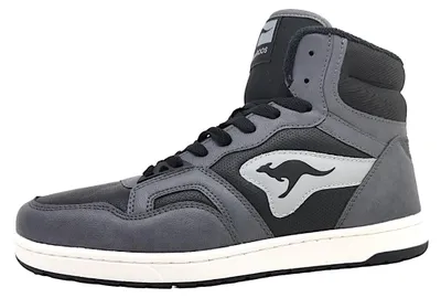 Imagen del producto de Zapatillas KangaRoos K-Slam Point Mid para hombre, con plantilla acolchada, estilo bota, color negro