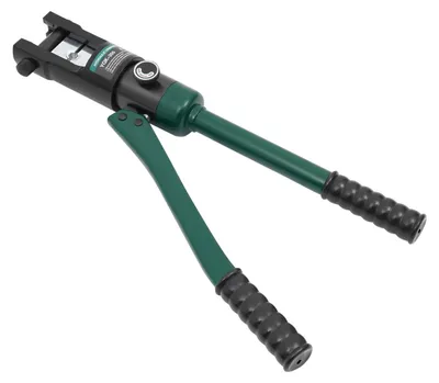 Produktbild von YQK-300 hydraulische Kabelcrimpzange - Manuelles Presswerkzeug - 120 kN Presskraft - 16–300 mm² Sechskantpressung - 360° drehbarer Kopf - 11 Matrizen