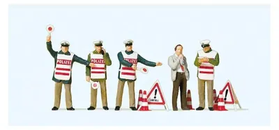 Produktbild von Preiser 10419 H0-Polizisten mit Warnweste