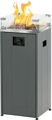 Produktbild von BUSCHBECK  Loungefeuer Malta hellgrau, Terrassenfeuer, 7,5 kW, Gasbetrieb
