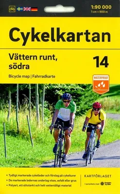 Obrázek produktu pro Cyklistická mapa List 14 Vättern runt, jižní část 1:90000