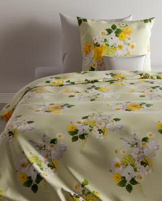 Produktbild von Zo!Home Bettwäsche Bente 1 Bettwäsche 200x220cm mit 2 Kopfkissen 60x70cm 100% Baumwolle Mako-Satin Light Green