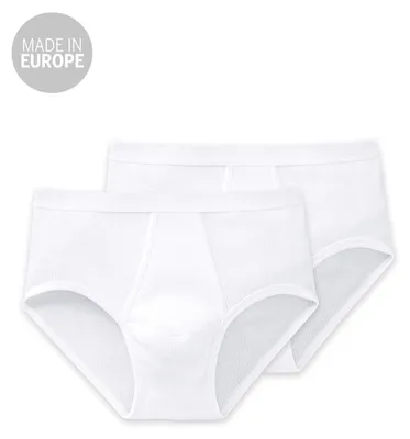 Produktbild von SCHIESSER 005052-100-004, Slips, Brief, Erwachsener, Männlich, Weiß, Einfarbig