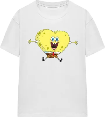 Produktbild von SpongeBob SquarePants - T-Shirt für Damen, Valentinstag TV26793 (L) (Weiß)