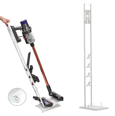 Staubsauger-Bodenständer, kompatibel mit Dyson V15–V6, mit Rollen