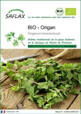 Image de SAFLAX  -- Origan - 1500 graines - Origanum