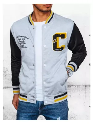 Produktbild von Herren Frühling Baseballjacke DSTREET TX4438 GRAU Größe: M