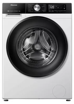 Produktbild von Hisense 3S Freistehend Waschmaschine, 10.5 kg, 1400 U/min., Frontlader, 10,5 kg, B, 72 dB, 1400 RPM, A