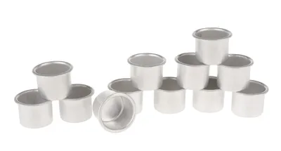 Produktbild von creativ company Kerzenhalter Manschetten Tüllen Metall 100x25x80mm 12 Stück