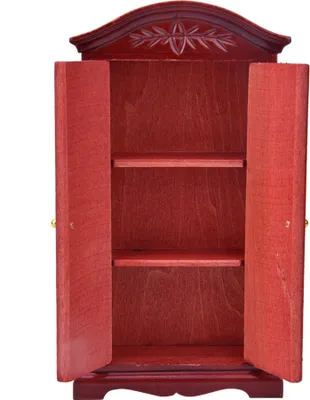 Produktbild von Puppenhausmöbel,Puppenschrank,Puppenschrank,Puppenhauszubehör,Puppenhaus Kleiderschrank aus Holz