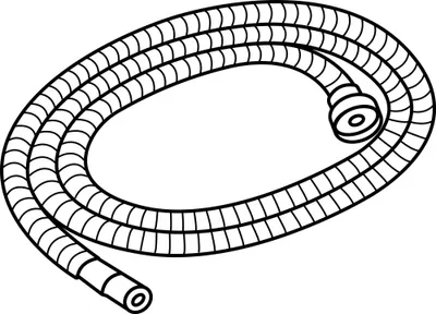 Produktbild von FRANKE 133.0619.018 Brauseschlauch Nylon, DN8 G1/2 Zoll M14, Länge 1600 mm / Armaturen Ersatzteil