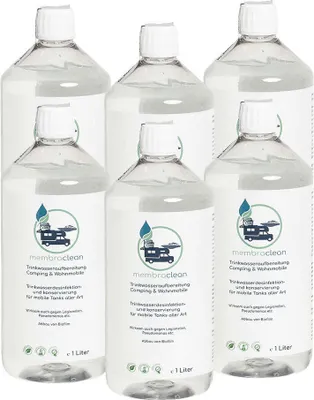 Produktbild von 6x 1 Liter membraclean Trinkwasseraufbereitung Camping & Wohnmobile Sparset