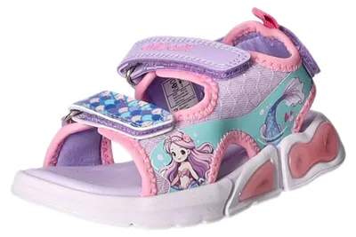 Produktbild von girlZ onlY Kinder-Mädchen-Sandalette Meerjungfrau Lila-Pink-Mehrfarbig, Farbe:blau, EU Größe:30