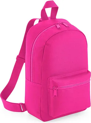 Image de BagBase BG153 | Mini Essential Fashion Backpack / 23 x 35 x 12 cm - Couleur : Fuchsia - Taille : 23 x 35 x 12 cm