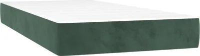 Productafbeelding van vidaXL Pocketveringmatras, medium, donkergroen, 120x190x20 cm, fluweel