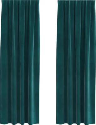 Obrázek produktu pro vidaXL Zatahovací závěsy 2 ks Tmavě zelená 140 x 260 cm sametová