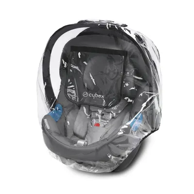 Image de CYBEX Housse de pluie, Pour coque bébé Aton et Cloud, Transparent/black