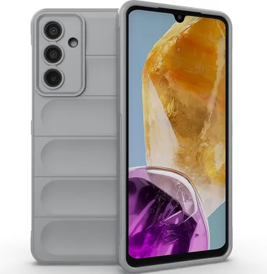 Produktbild von Handyhülle für Samsung Galaxy M55 Weich TPU Silikon Stossfest Anti-rutsch Hülle Grau