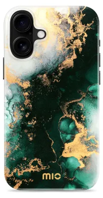 Produktbild von MIO iPhone 16 Plus MagSafe Hülle Hardcase Backcover - Green Marble