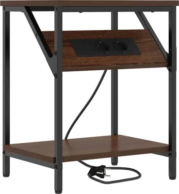 Obrázek produktu pro Noční skříňka Hnědý dub 38 x 30 x 48 cm kompozitní dřevo