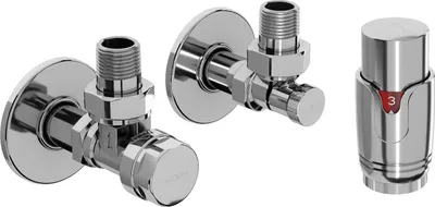 Immagine prodotto di Mexen G00 set termostatico angolare con copertura R, cromo - W901-900-904-01