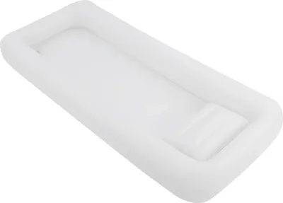 Obrázek produktu pro Přenosná nafukovací vana – vana do postele – 195 × 90 cm – elektrická pumpa – sprchový vak – skládací – PVC – pro seniory/ležící pacienty – bílá