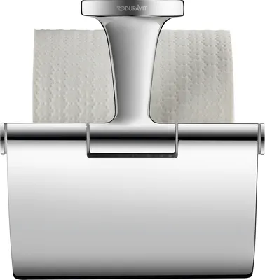 Produktbild von Duravit DU Papierrollenhalter mit Deckel Starck T, Chrom
